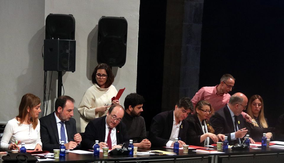 Intervenci&oacute; en la signatura del pacte sobre immigraci&oacute; i contra el racisme / ACN